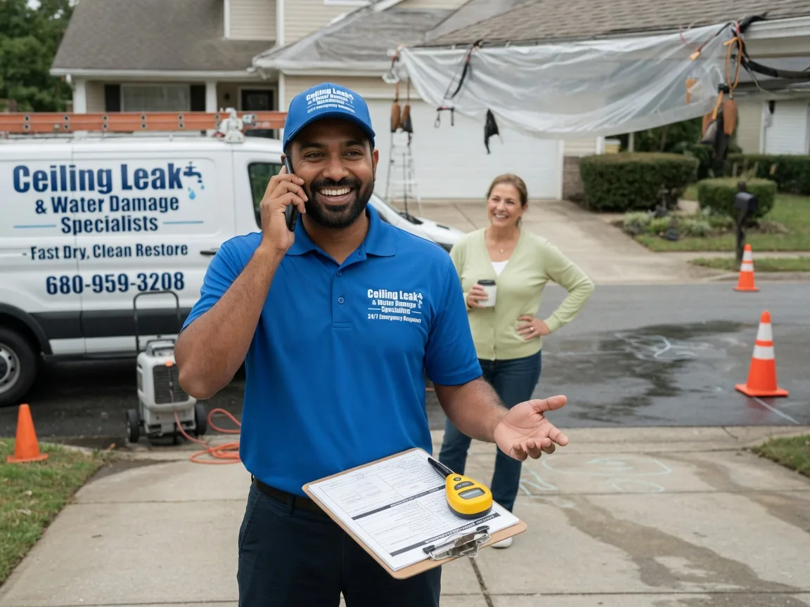 Ceiling Leak Cleanup Tinley Park, IL FAQs